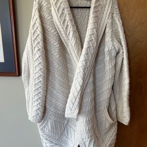 Irish wrap sweater cardigan